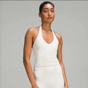 Women's White Halter Top